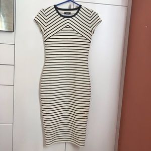 BDG Stripe Bodycon Dress, color: black/white, size: M. Gently used.